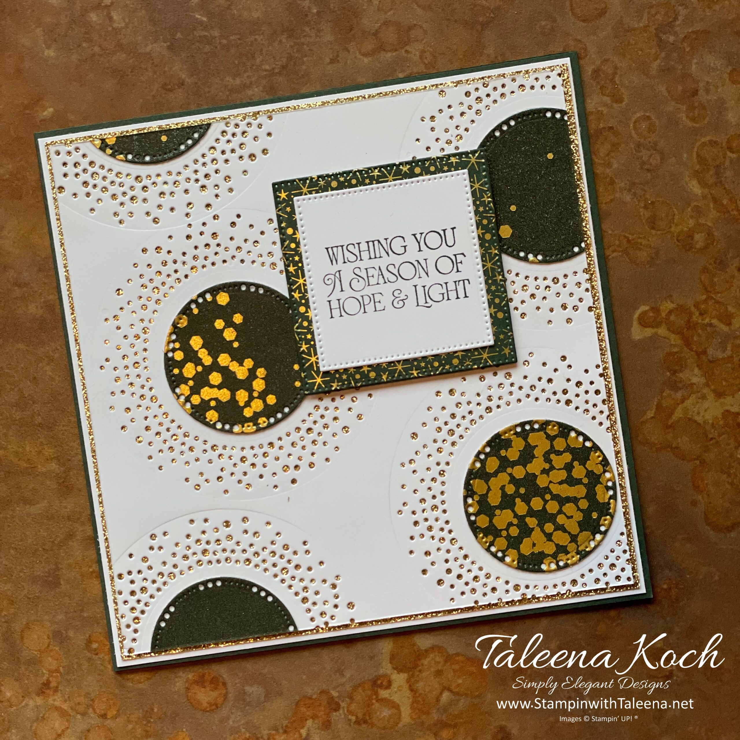 12 Days of Paper: Metallic & Shimmer Card – Stampin' with Taleena